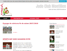 Tablet Screenshot of judo-montelimar.com